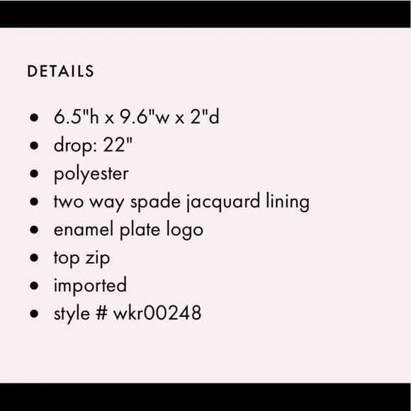 New kate spade New York Dawn Champagne Pink Crossbody Bag Purse - Picture 9 of 13